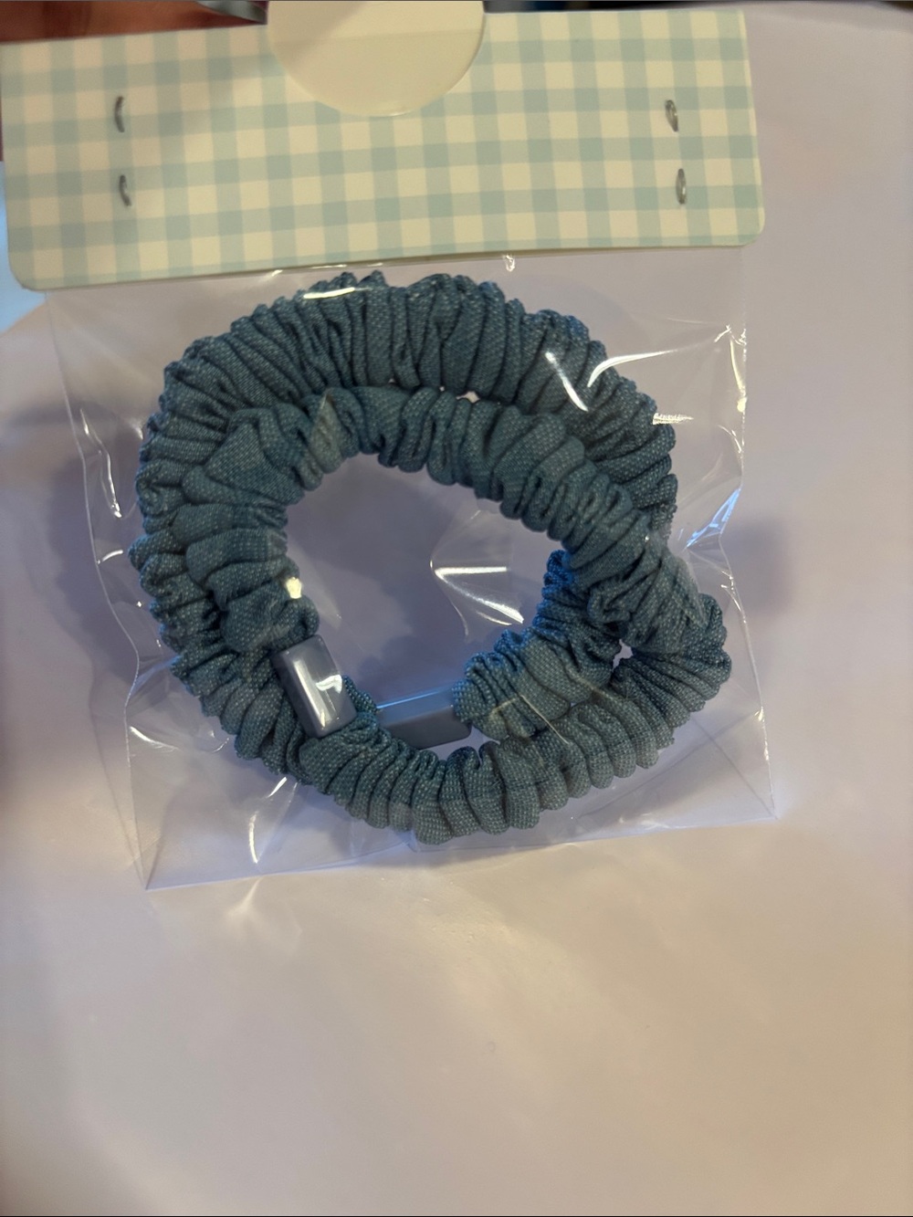 🩵Denim Scrunchie Set - Picture 3 of 5